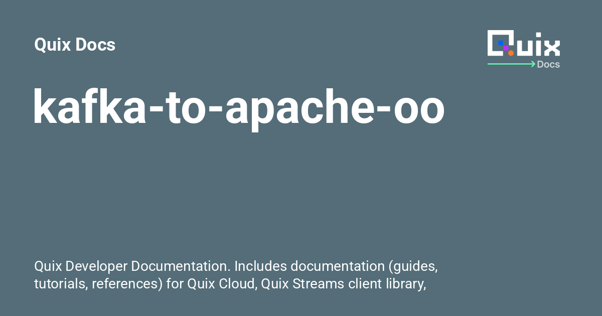 kafka-to-apache-oozie - Quix Docs